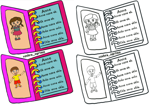 N Sesi Not Defteri Okuma Kartları